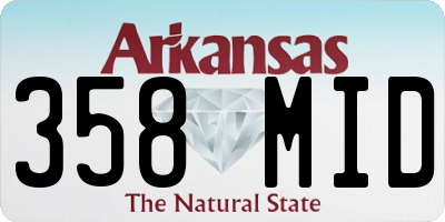 AR license plate 358MID