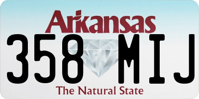 AR license plate 358MIJ