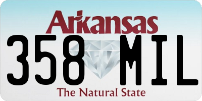 AR license plate 358MIL