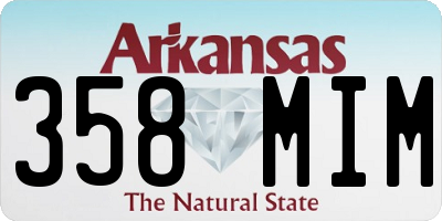 AR license plate 358MIM