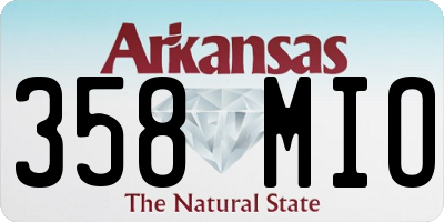 AR license plate 358MIO