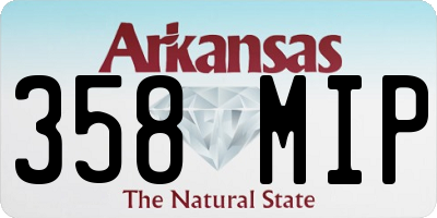 AR license plate 358MIP