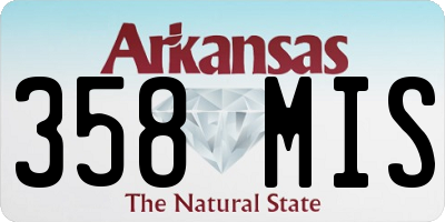 AR license plate 358MIS