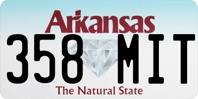 AR license plate 358MIT