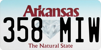 AR license plate 358MIW