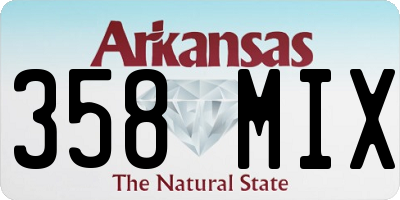 AR license plate 358MIX