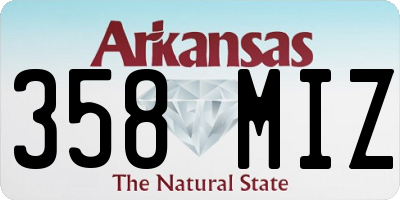 AR license plate 358MIZ