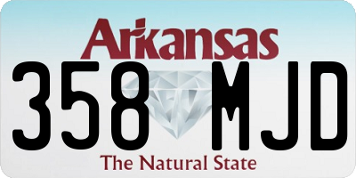AR license plate 358MJD