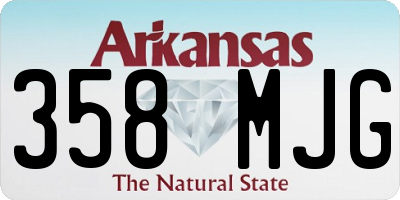 AR license plate 358MJG