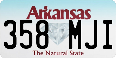 AR license plate 358MJI