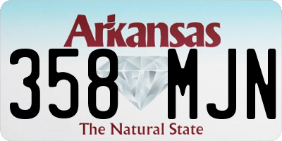 AR license plate 358MJN