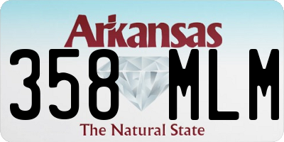 AR license plate 358MLM