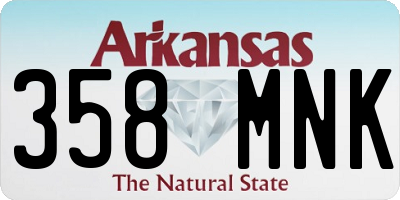 AR license plate 358MNK