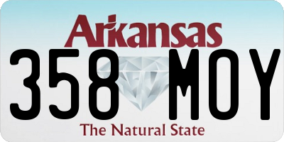 AR license plate 358MOY