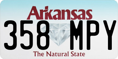 AR license plate 358MPY