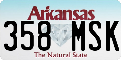 AR license plate 358MSK