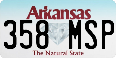 AR license plate 358MSP