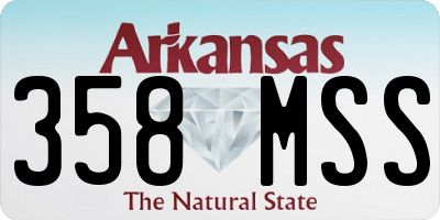 AR license plate 358MSS
