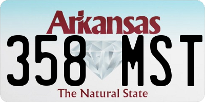 AR license plate 358MST