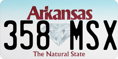 AR license plate 358MSX