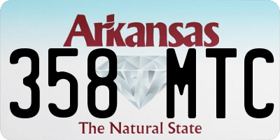 AR license plate 358MTC