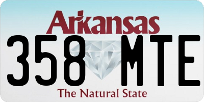 AR license plate 358MTE