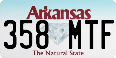 AR license plate 358MTF
