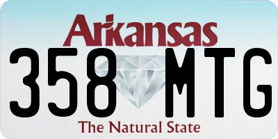 AR license plate 358MTG