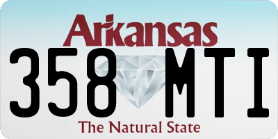 AR license plate 358MTI