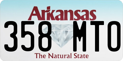 AR license plate 358MTO