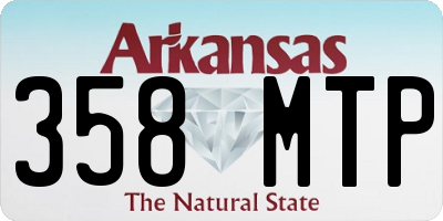 AR license plate 358MTP