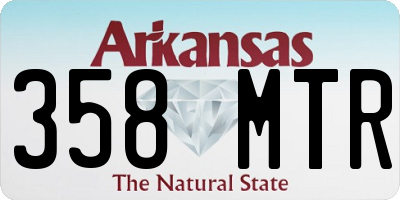 AR license plate 358MTR