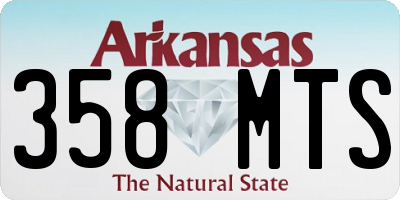 AR license plate 358MTS