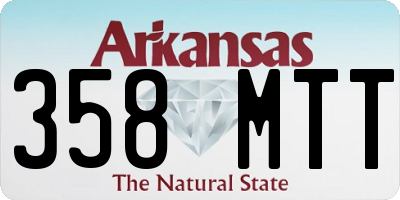 AR license plate 358MTT