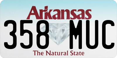AR license plate 358MUC