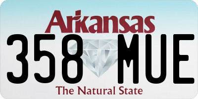 AR license plate 358MUE
