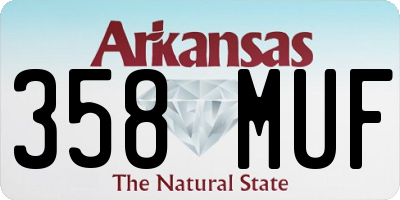 AR license plate 358MUF