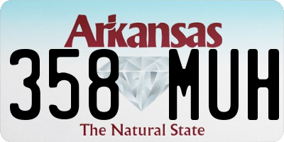 AR license plate 358MUH