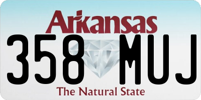 AR license plate 358MUJ