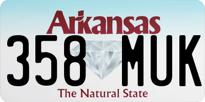 AR license plate 358MUK