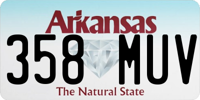 AR license plate 358MUV