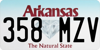 AR license plate 358MZV