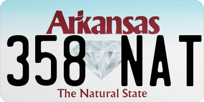 AR license plate 358NAT