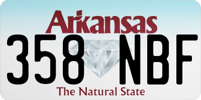 AR license plate 358NBF