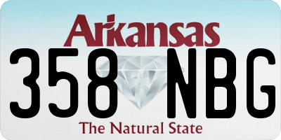 AR license plate 358NBG