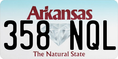 AR license plate 358NQL