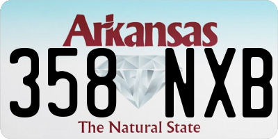 AR license plate 358NXB