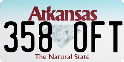 AR license plate 358OFT