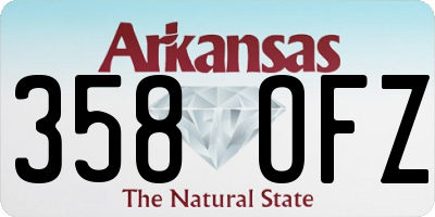AR license plate 358OFZ