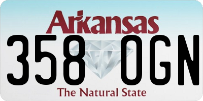 AR license plate 358OGN